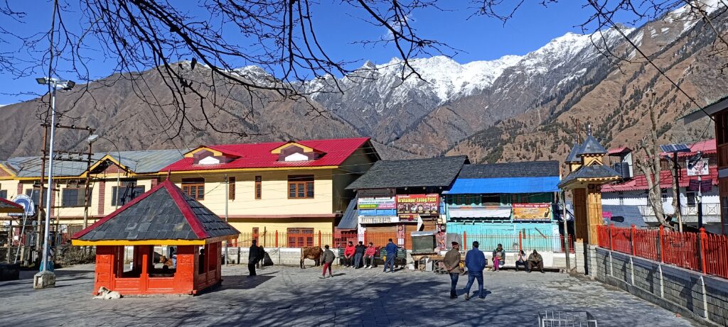 View of Chaurasi Temples from outside Panchayat Ghar Bharmour